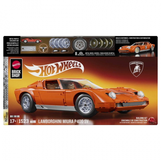 Hot Wheels Brick Shop Lamborghini Miura P400 SV i gruppen Nyheder hos Spelexperten (965-2674)