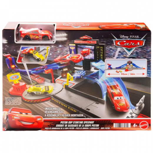 Pixar Cars Piston Cup Stunt Trackset i gruppen LEGETØJ / Legetøjskøretøjer hos Spelexperten (966-2601)