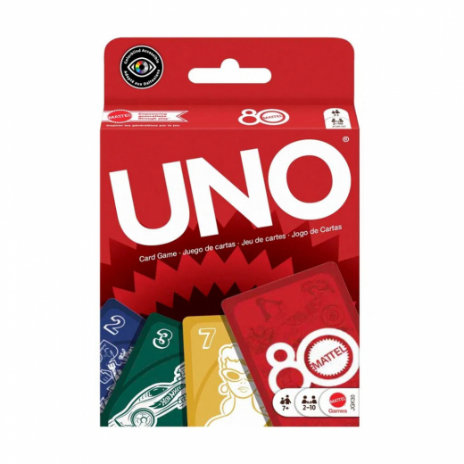 UNO Mattel 80th Ruby Red i gruppen SELSKABSSPIL / Kortspil hos Spelexperten (967-2553)
