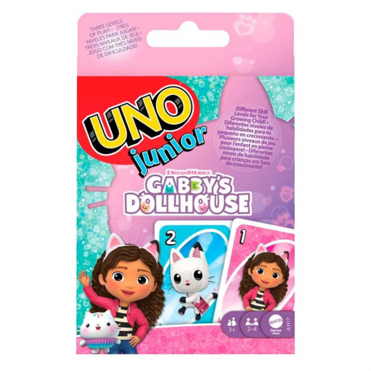 UNO Junior Gabby's Dollhouse i gruppen SELSKABSSPIL / Spilserier / UNO hos Spelexperten (967-2601)