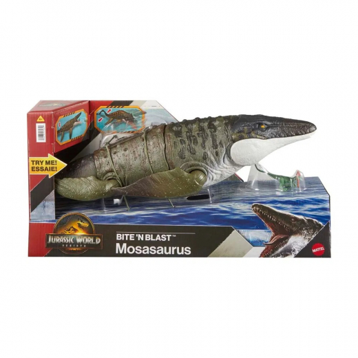 Jurassic World Bite & Blast Mosasaurus i gruppen LEGETØJ / Figurer og legesæt / Jurassic World hos Spelexperten (969-2550)