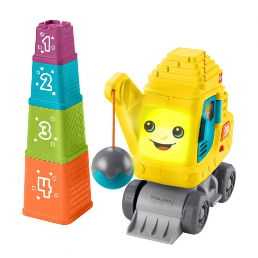 Fisher-Price Tælle- og stablingskran i gruppen LEGETØJ / Børne- & baby / Børne- og babylegetøj hos Spelexperten (972-2502)