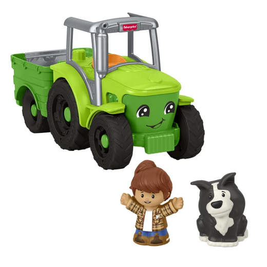 Fisher-Price Skub og leg traktor i gruppen Nyheder hos Spelexperten (972-2555)