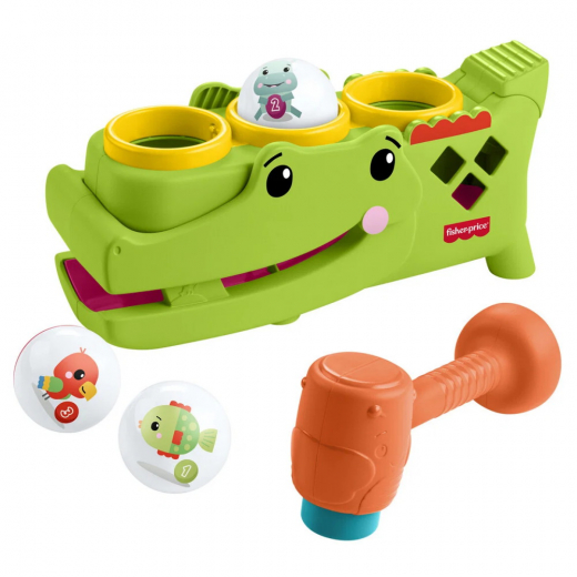 Fisher-Price Sit & Tap Rolligator - Boltbræt i gruppen LEGETØJ / Børne- & baby / Børne- og babylegetøj hos Spelexperten (972-2652)