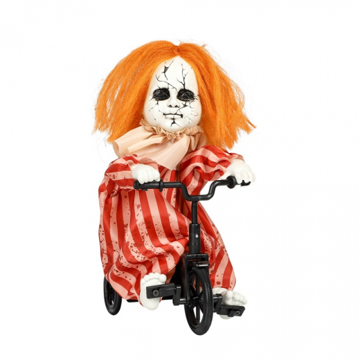 Animated Ted Girl Riding Bike Dekoration Halloween i gruppen LEGETØJ / Maskerade / Halloween / Tilbehør Halloween hos Spelexperten (97728)