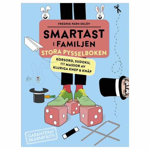 Smartast i familjen Pysselbok Stora  i gruppen LEGETØJ / Skab & mal / Skriv og Tegn / Puslespil bøger hos Spelexperten (9789155274634)