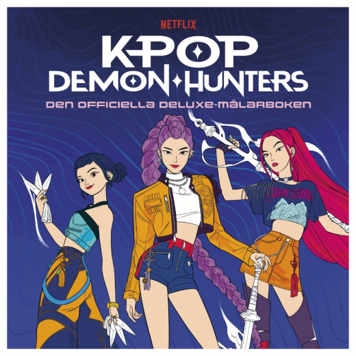 KPop Demon Hunters Malebog Deluxe i gruppen LEGETØJ / Skab & mal / Skriv og Tegn / Malebøger hos Spelexperten (9789155275105)