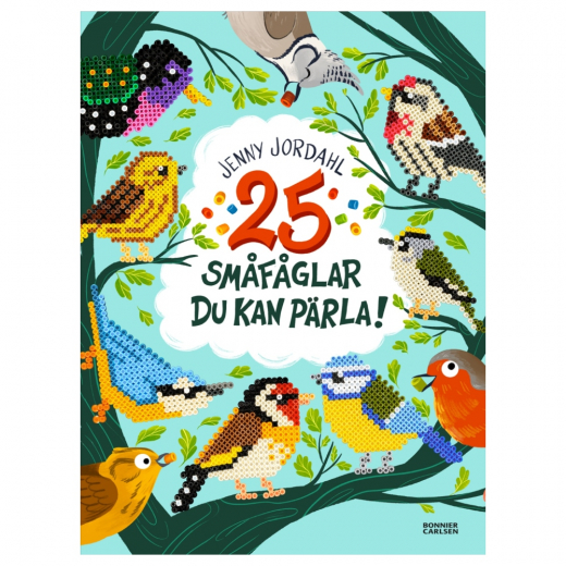 25 Småfåglar du kan pärla i gruppen LEGETØJ / Skab & mal / Skriv og Tegn / Puslespil bøger hos Spelexperten (9789179814199)