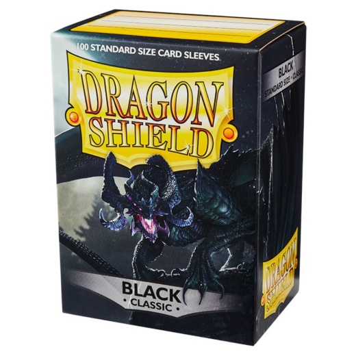 Sleeves Dragon Shield - Classic 63 x 88 mm Black i gruppen SELSKABSSPIL / Tilbehør / Sleeves hos Spelexperten (AT10002)