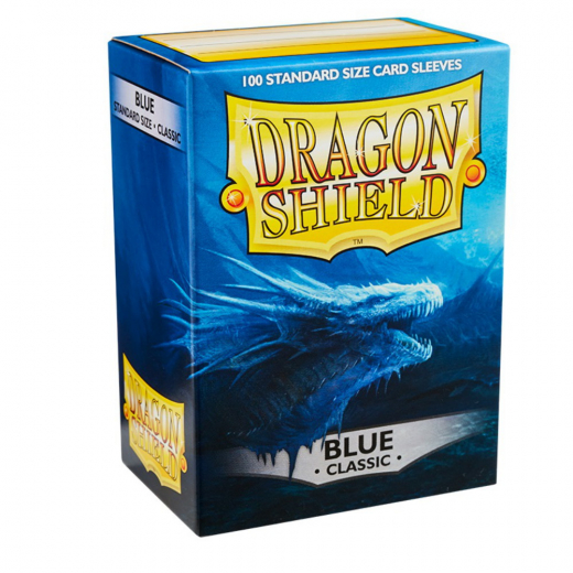 Sleeves Dragon Shield - Classic 63 x 88 mm Blue i gruppen SELSKABSSPIL / Tilbehør / Sleeves hos Spelexperten (AT10003)