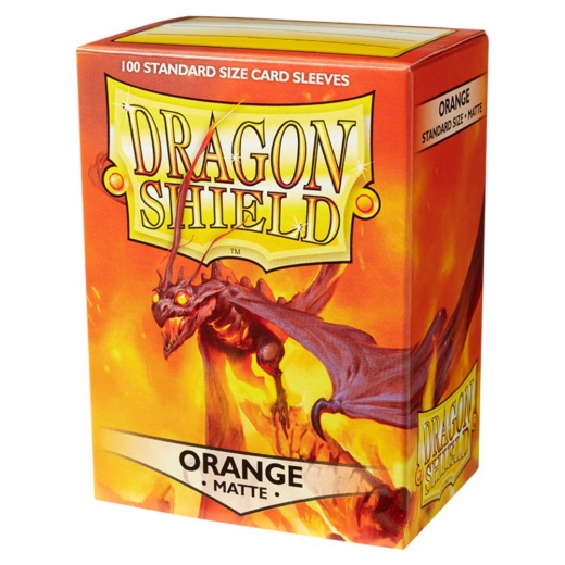 Sleeves Dragon Shield - Matte 63 x 88 mm Orange i gruppen SELSKABSSPIL / Tilbehør / Sleeves hos Spelexperten (AT11013)