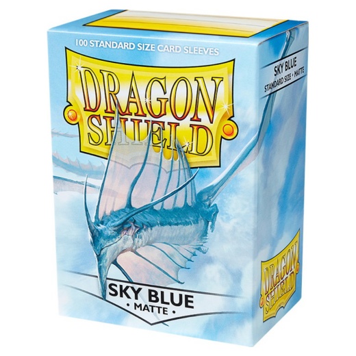 Sleeves Dragon Shield - Matte 63 x 88 mm Sky Blue i gruppen  hos Spelexperten (AT11019)