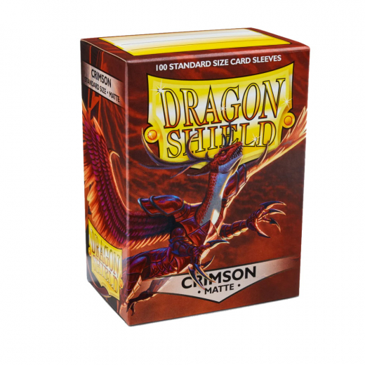 Sleeves Dragon Shield - Matte 63 x 88 mm Crimson i gruppen SELSKABSSPIL / Tilbehør / Sleeves hos Spelexperten (AT11021)