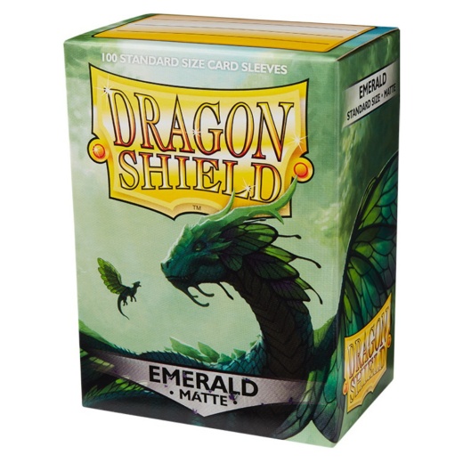 Sleeves Dragon Shield - Matte 63 x 88 mm Emerald i gruppen SELSKABSSPIL / Tilbehør / Sleeves hos Spelexperten (AT11036)