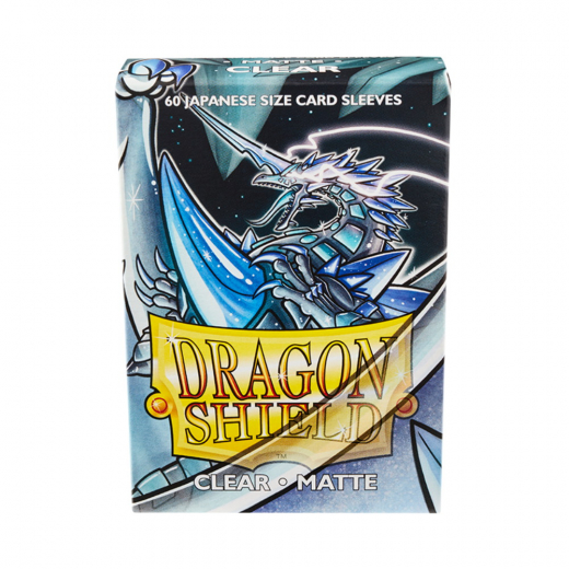 Sleeves Dragon Shield - Matte Japanese 59 x 86 mm Clear i gruppen SELSKABSSPIL / Tilbehør / Sleeves hos Spelexperten (AT11101)