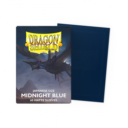 Sleeves Dragon Shield - Matte Japanese 59 x 86 mm Midnight Blue i gruppen SELSKABSSPIL / Tilbehør / Sleeves hos Spelexperten (AT11157)