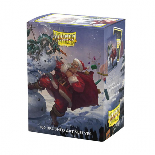 Sleeves Dragon Shield - 63 x 88 mm Christmas Dragon 2025 i gruppen SELSKABSSPIL / Tilbehør / Sleeves hos Spelexperten (AT12128)