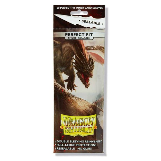 Sleeves Dragon Shield - 63 x 88 mm Perfect Fit Sealable i gruppen SELSKABSSPIL / Tilbehør / Sleeves hos Spelexperten (AT13223)