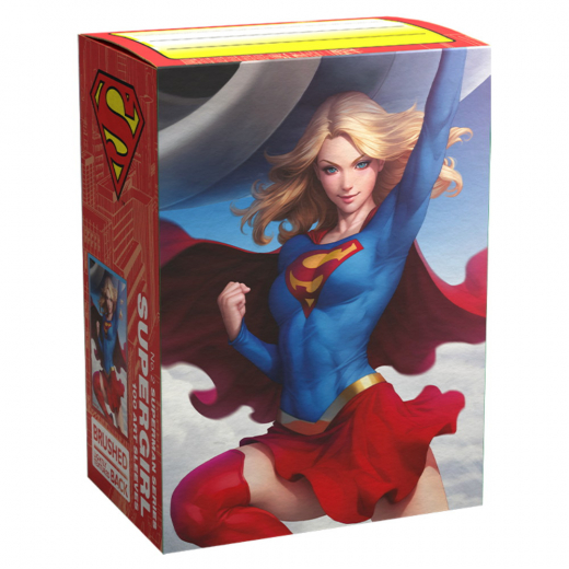Sleeves Dragon Shield - 63 x 88 mm Supergirl - Superman Series 2 i gruppen SELSKABSSPIL / Tilbehør / Sleeves hos Spelexperten (AT16096)