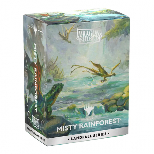 Sleeves Dragon Shield - 63 x 88 mm Misty Rainforest i gruppen SELSKABSSPIL / Tilbehør / Sleeves hos Spelexperten (AT16501)