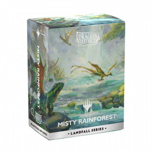 Sleeves Dragon Shield - 63 x 88 mm Misty Rainforest i gruppen SELSKABSSPIL / Tilbehør / Sleeves hos Spelexperten (AT16501)