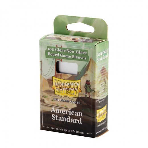 Sleeves Dragon Shield 57 x 89 mm Clear/Non-Glare i gruppen SELSKABSSPIL / Tilbehør / Sleeves hos Spelexperten (AT60203)
