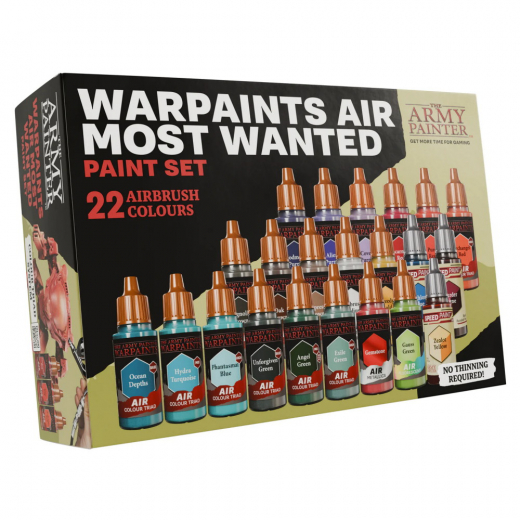 Army Painter: Warpaints Air Most Wanted Paint Set i gruppen SELSKABSSPIL / Tilbehør / Andet hos Spelexperten (AW8004)