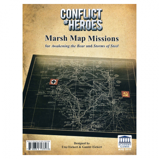 Conflict of Heroes: Marsh Map Missions (Exp.) i gruppen SELSKABSSPIL / Udvidelser hos Spelexperten (AYG5111)