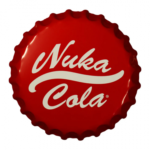 Fallout Nuka-Cola Bottle Cap Tin Sign i gruppen LEGETØJ / Collectibles / Fallout collectables hos Spelexperten (B-FLT73)