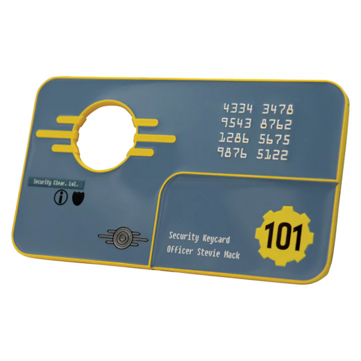 Fallout 3 Vault 101 Security Keycard Replica i gruppen LEGETØJ / Collectibles / Fallout collectables hos Spelexperten (B-FLT90)
