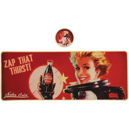 Fallout Nuka-Cola Desk Pad and Coaster Set i gruppen LEGETØJ / Collectibles / Fallout collectables hos Spelexperten (B-FLT94)