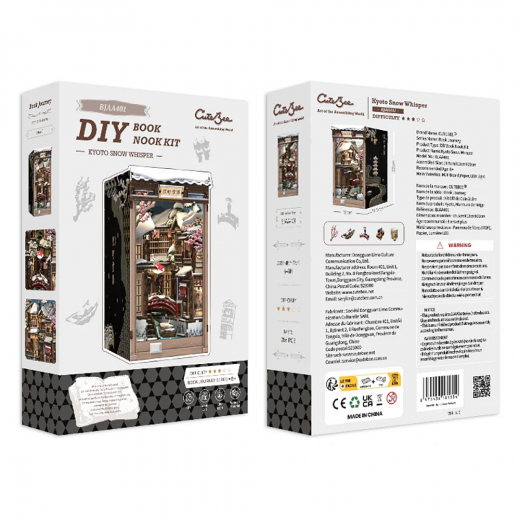 Cutebee Book Nook - Kyoto Snow Whisper i gruppen PUSLESPIL / Book Nook / hos Spelexperten (BJAA401)