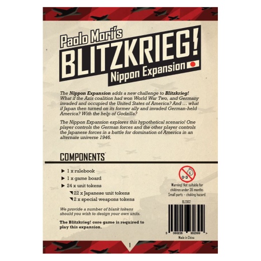 Blitzkrieg! - Nippon (Exp.) i gruppen SELSKABSSPIL / Udvidelser hos Spelexperten (BKCB02)