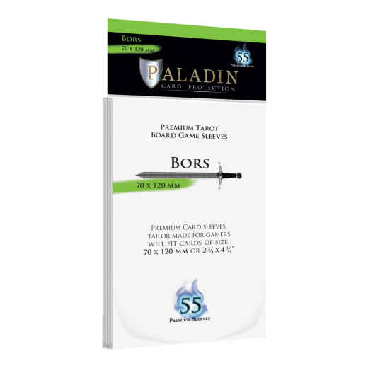 Paladin Sleeves 70 x 120 mm Bors i gruppen SELSKABSSPIL / Tilbehør / Sleeves hos Spelexperten (BND00049)