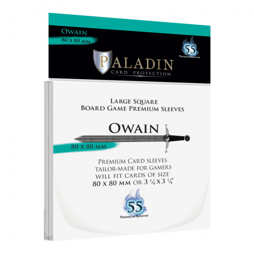 Paladin Sleeves 80 x 80 mm Owain i gruppen SELSKABSSPIL / Tilbehør / Sleeves hos Spelexperten (BND00056)