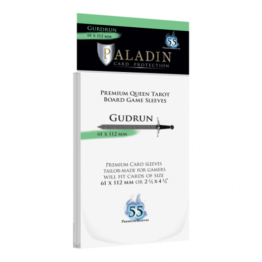 Paladin Sleeves 61 x 112 mm Gudrun i gruppen SELSKABSSPIL / Tilbehør / Sleeves hos Spelexperten (BND00065)