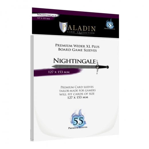 Paladin Sleeves 127 x 153 mm Nightingale i gruppen SELSKABSSPIL / Tilbehør / Sleeves hos Spelexperten (BND00087)