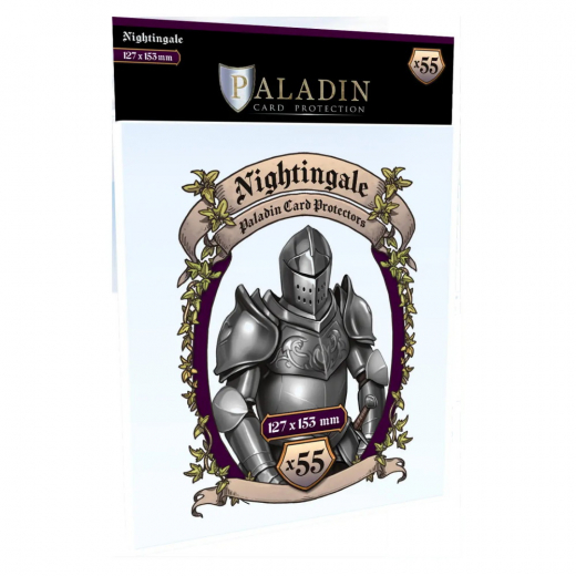 Paladin Sleeves 127 x 153 mm Nightingale i gruppen SELSKABSSPIL / Tilbehør / Sleeves hos Spelexperten (BND00087)