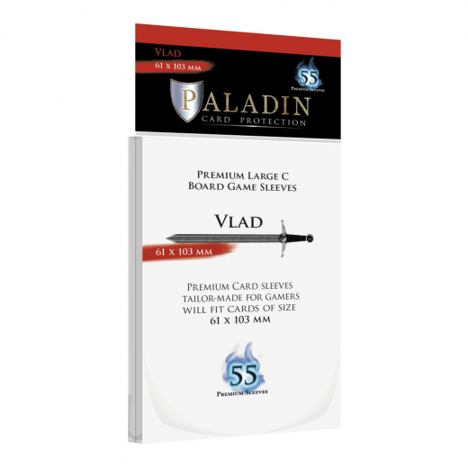 Paladin Sleeves 61 x 103 mm Vlad i gruppen SELSKABSSPIL / Tilbehør / Sleeves hos Spelexperten (BND00089)