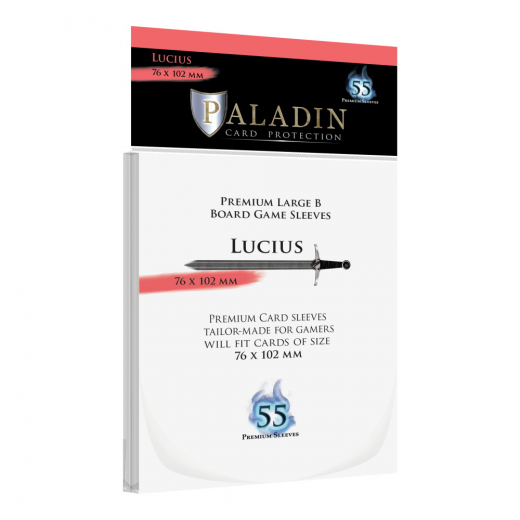 Paladin Sleeves 76 x 102 mm Lucius i gruppen SELSKABSSPIL / Tilbehør / Sleeves hos Spelexperten (BND00090)
