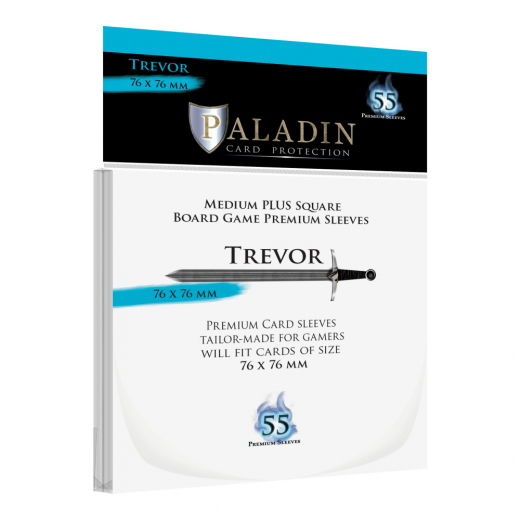 Paladin Sleeves 76 x 76 mm Trevor i gruppen SELSKABSSPIL / Tilbehør / Sleeves hos Spelexperten (BND00091)