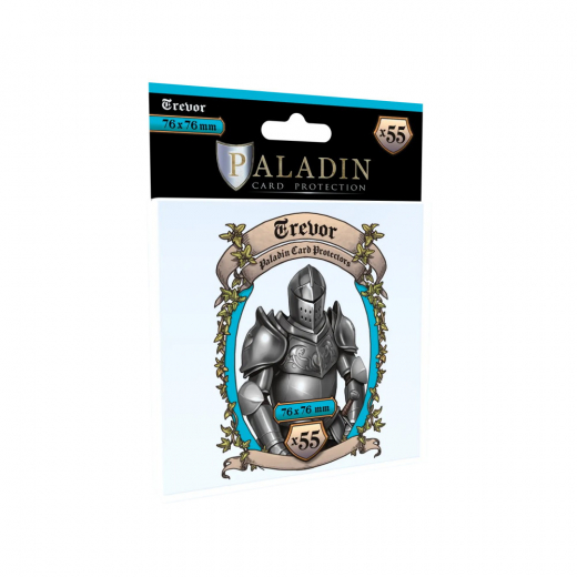Paladin Sleeves 76 x 76 mm Trevor i gruppen SELSKABSSPIL / Tilbehør / Sleeves hos Spelexperten (BND00091)