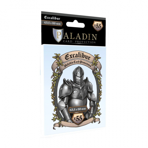 Paladin Sleeves 63,5 x 88 mm Excalibur i gruppen SELSKABSSPIL / Tilbehør / Sleeves hos Spelexperten (BND00162)