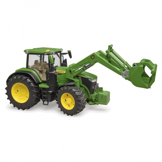 Bruder John Deere 7R 350 med frontlæsser i gruppen LEGETØJ / Legetøjskøretøjer / Bruder hos Spelexperten (BR3151)