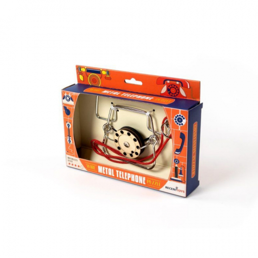 Metal Telephone Puzzle i gruppen SELSKABSSPIL / Hjernevridere hos Spelexperten (C5085)
