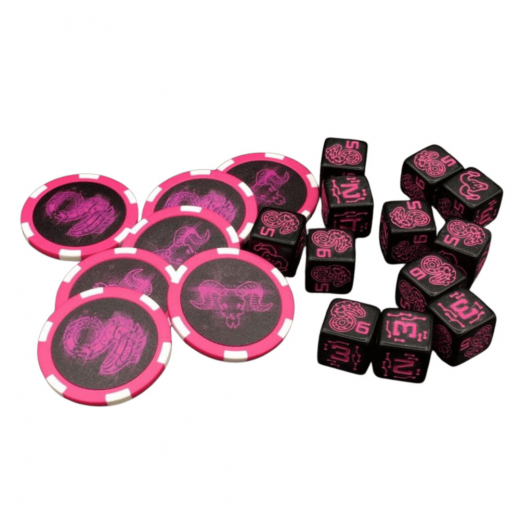 Shadowrun RPG: Dice & Edge Tokens - Purple i gruppen SELSKABSSPIL / Rollespil / Shadowrun hos Spelexperten (CAT28501)