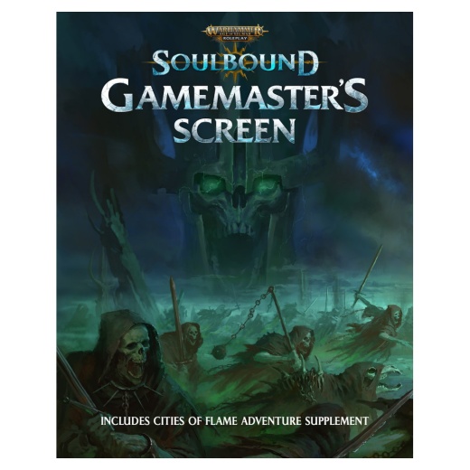 Warhammer Age of Sigmar: Soulbound - Gamemaster’s Screen i gruppen SELSKABSSPIL / Rollespil / Warhammer Age of Sigmar hos Spelexperten (CB72503)