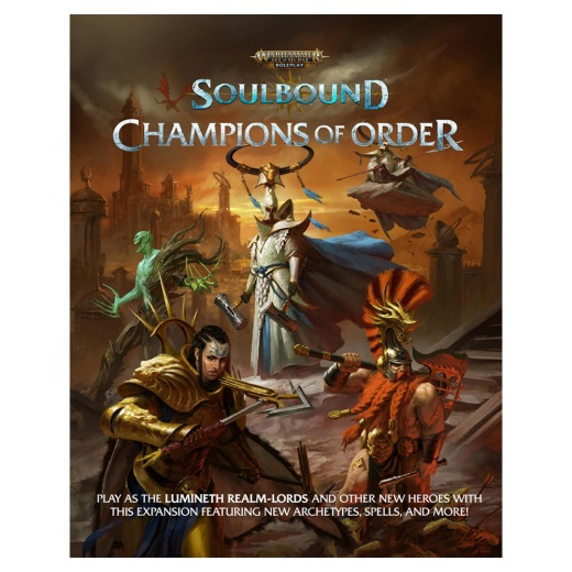 Warhammer Age of Sigmar: Soulbound - Champions of Order i gruppen SELSKABSSPIL / Rollespil / Warhammer Age of Sigmar hos Spelexperten (CB72518)