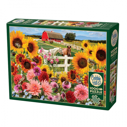 Cobble Hill Sunflower Farm 1000 Brikker i gruppen PUSLESPIL / 1000 brikker hos Spelexperten (CH40208)