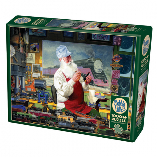 Cobble Hill Santa's Hobby 1000 Brikker i gruppen  hos Spelexperten (CH80110)